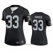 Maglia NFL Legend Donna Las Vegas Raiders 33 Lynn Bowden Nero