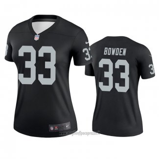 Maglia NFL Legend Donna Las Vegas Raiders 33 Lynn Bowden Nero