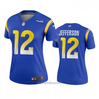 Maglia NFL Legend Donna Los Angeles Rams Van Jefferson Blu