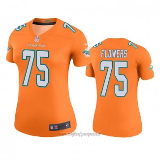 Maglia NFL Legend Donna Miami Dolphins Ereck Flowers Arancione Color Rush