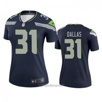 Maglia NFL Legend Donna Seattle Seahawks Deejay Dallas Blu