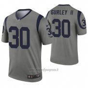 Maglia NFL Legend Los Angeles Rams 30 Todd Gurley Ii Inverted Grigio