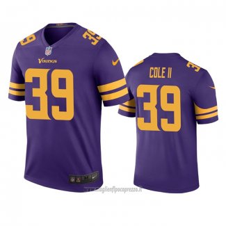Maglia NFL Legend Minnesota Vikings Brian Cole Ii Viola Color Rush