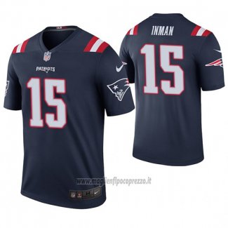 Maglia NFL Legend New England Patriots Dontrelle Inman Blu Color Rush