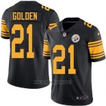 Maglia NFL Legend Pittsburgh Steelers Golden Nero