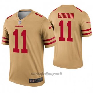 Maglia NFL Legend San Francisco 49ers 11 Marquise Goodwin Inverted Or
