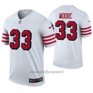 Maglia NFL Legend San Francisco 49ers Tarvarius Moore Bianco Color Rush