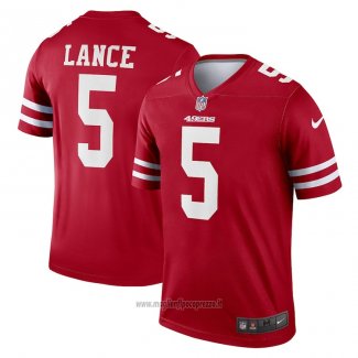 Maglia NFL Legend San Francisco 49ers Trey Lance Rosso