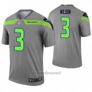 Maglia NFL Legend Seattle Seahawks 3 Russell Wilson Inverted Grigio