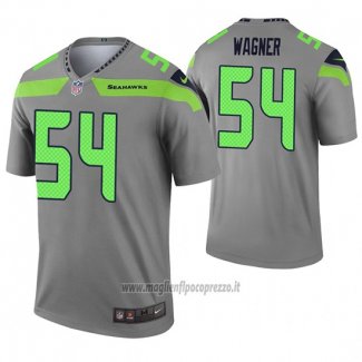 Maglia NFL Legend Seattle Seahawks 54 Bobby Wagner Inverted Grigio