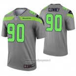 Maglia NFL Legend Seattle Seahawks 90 Jadeveon Clowney Inverted Grigio