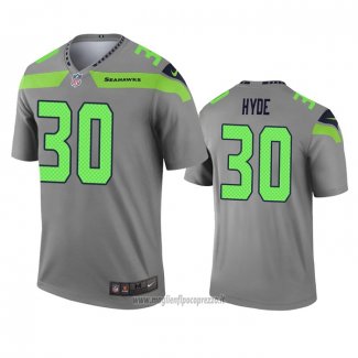 Maglia NFL Legend Seattle Seahawks Carlos Hyde Inverted Grigio