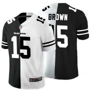 Maglia NFL Limited Baltimore Ravens Brown Black White Split