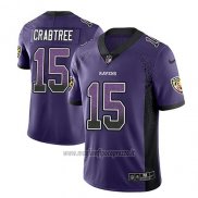 Maglia NFL Limited Baltimore Ravens Michael Crabtree Viola 2018 Rush Drift Fashion