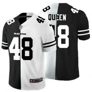 Maglia NFL Limited Baltimore Ravens Queen Black White Split