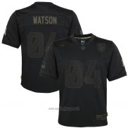 Maglia NFL Limited Bambino Houston Texans Deshaun Watson 2020 Salute To Service Nero