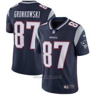 Maglia NFL Limited Bambino New England Patriots 87 Gronkowski Blu