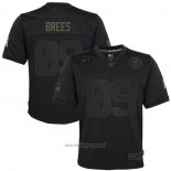 Maglia NFL Limited Bambino New Orleans Saints Drew Brees 2020 Salute To Service Nero