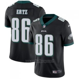 Maglia NFL Limited Bambino Philadelphia Eagles 86 Zach Ertz Nero Alternate Stitched Vapor Untouchable