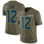 Maglia NFL Limited Bambino Seattle Seahawks 12 Fan 2017 Salute To Service Verde