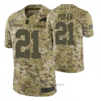 Maglia NFL Limited Buffalo Bills 21 Jordan Poyer 2018 Salute To Service Camuffamento