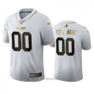 Maglia NFL Limited Buffalo Bills Personalizzate Golden Edition Bianco