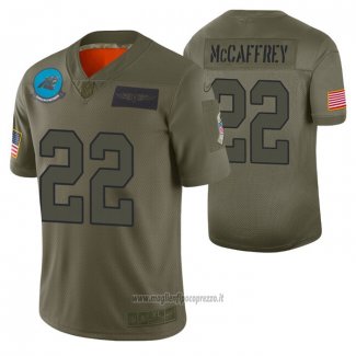 Maglia NFL Limited Carolina Panthers Christian Mccaffrey 2019 Salute To Service Verde