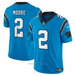 Maglia NFL Limited Carolina Panthers D.j. Moore Vapor F.u.s.e. Blu