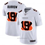 Maglia NFL Limited Cincinnati Bengals Burrow Logo Dual Overlap Bianco