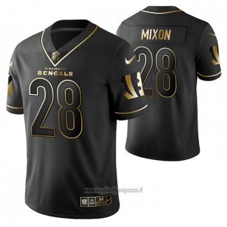 Maglia NFL Limited Cincinnati Bengals Joe Mixon Golden Edition Nero