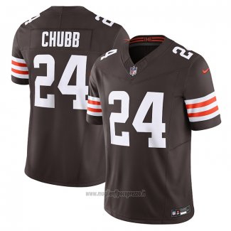Maglia NFL Limited Cleveland Browns Nick Chubb Vapor F.u.s.e. Marrone