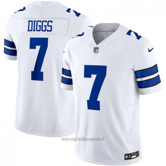 Maglia NFL Limited Dallas Cowboys Trevon Diggs 7 Vapor F.u.s.e. Bianco