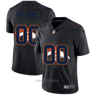Maglia NFL Limited Denver Broncos 2 Personalizzate Logo Dual Overlap Nero