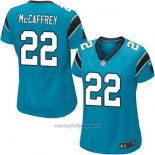 Maglia NFL Limited Donna 22 Christian Mccaffrey Carolina Panthers Alternate Blu