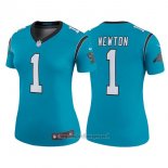 Maglia NFL Limited Donna Carolina Panthers 1 Cam Newton Blu