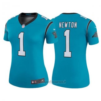 Maglia NFL Limited Donna Carolina Panthers 1 Cam Newton Blu