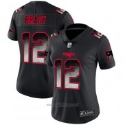 Maglia NFL Limited Donna New England Patriots Brady Smoke Fashion Nero