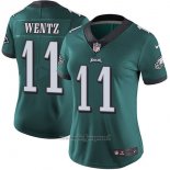 Maglia NFL Limited Donna Philadelphia Eagles 11 Wentz Verde