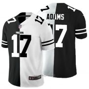 Maglia NFL Limited Green Bay Packers Adams Black White Split