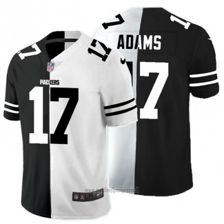 Maglia NFL Limited Green Bay Packers Adams Black White Split
