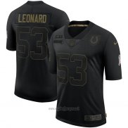 Maglia NFL Limited Indianapolis Colts Leonard 2020 Salute To Service Nero