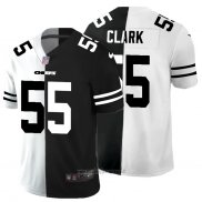 Maglia NFL Limited Kansas City Chiefs 55 Clark White Black Split