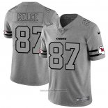 Maglia NFL Limited Kansas City Chiefs Kelce Team Logo Gridiron Grigio