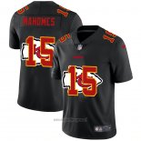 Maglia NFL Limited Kansas City Chiefs Mahomes Logo Dual Overlap Nero