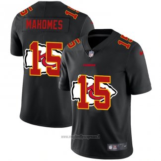 Maglia NFL Limited Kansas City Chiefs Mahomes Logo Dual Overlap Nero