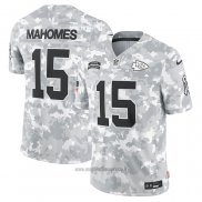 Maglia NFL Limited Kansas City Chiefs Patrick Mahomes 2024 Salute To Service Grigio