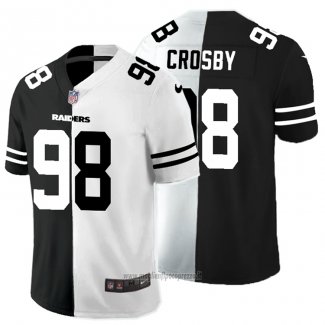 Maglia NFL Limited Las Vegas Raiders Crosby Black White Split