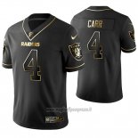 Maglia NFL Limited Las Vegas Raiders Derek Carr Golden Edition Nero