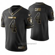 Maglia NFL Limited Las Vegas Raiders Derek Carr Golden Edition Nero
