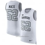Maglia NFL Limited Las Vegas Raiders Senza Maniche 52 Mack Bianco